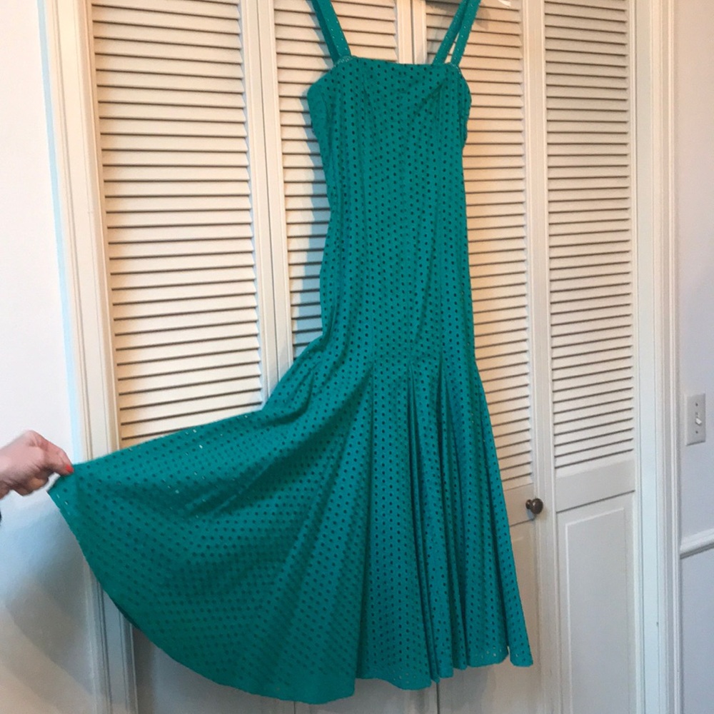 Green Anthropologie dress